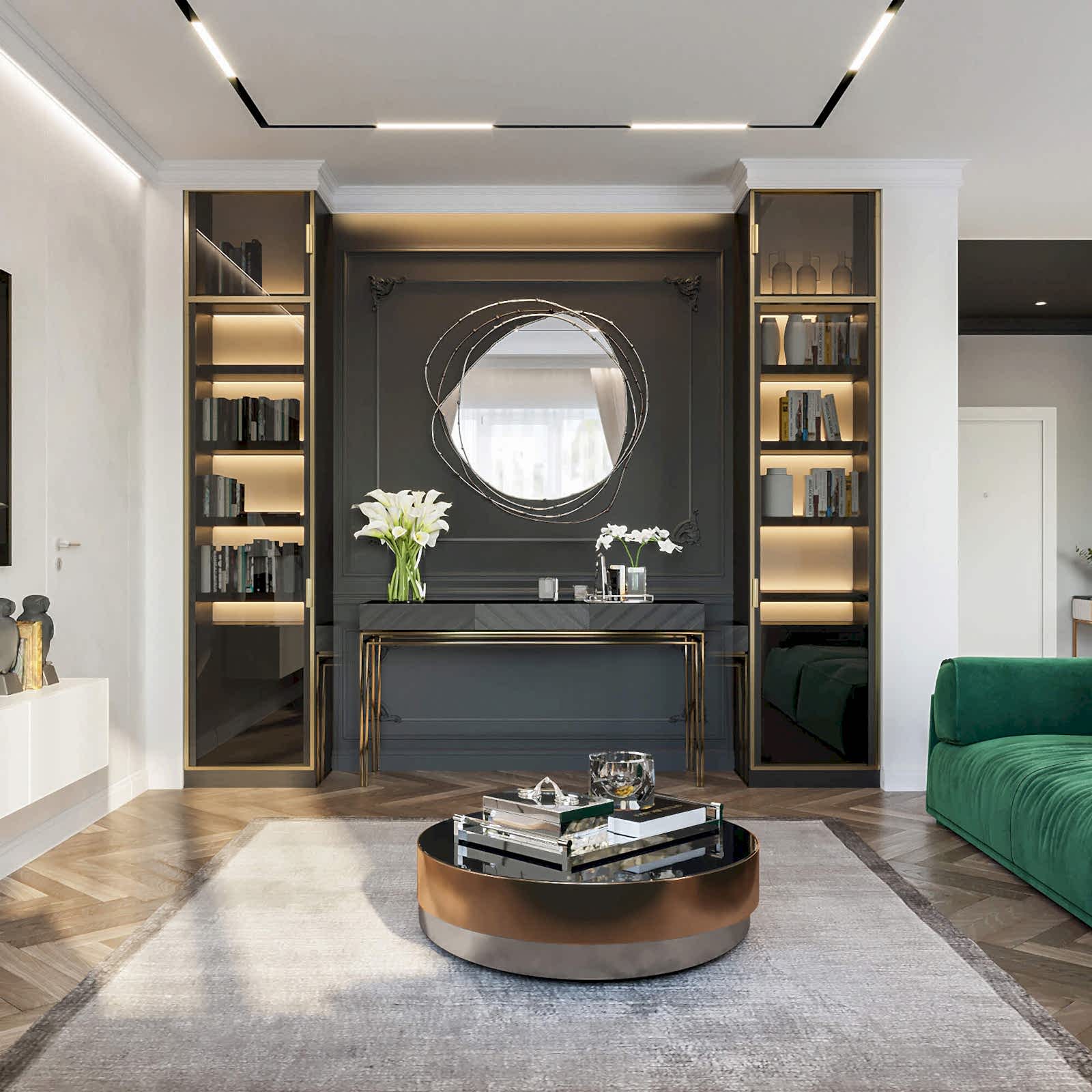 Романтичная кухня-гостиная